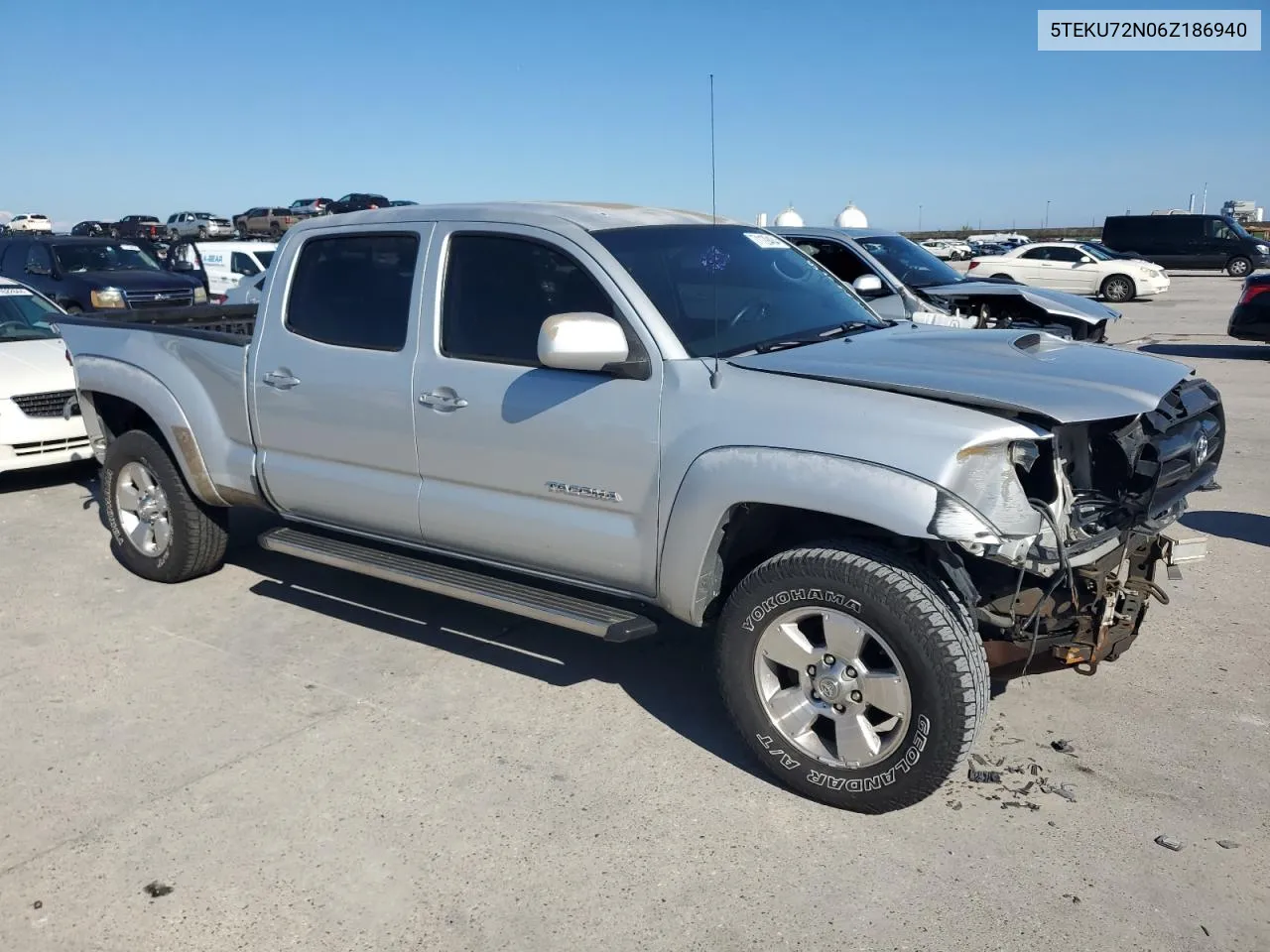 2006 Toyota Tacoma Double Cab Prerunner Long Bed VIN: 5TEKU72N06Z186940 Lot: 71129484