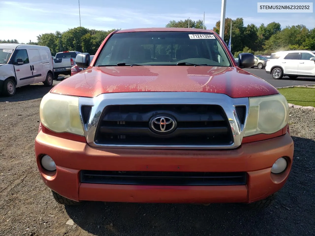 2006 Toyota Tacoma Double Cab Long Bed VIN: 5TEMU52N86Z320252 Lot: 71241394