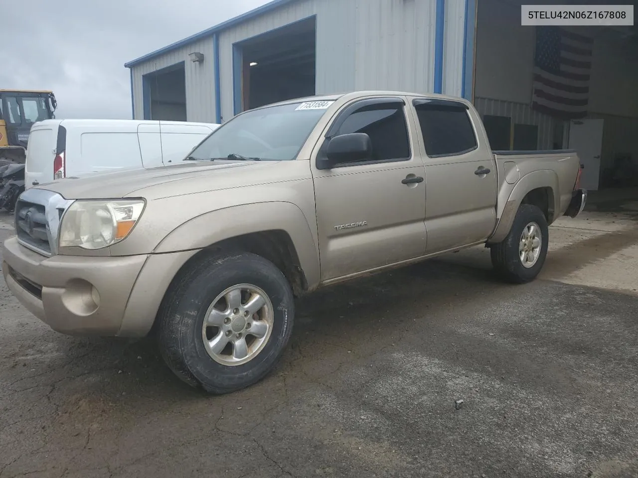 2006 Toyota Tacoma Double Cab VIN: 5TELU42N06Z167808 Lot: 71531584