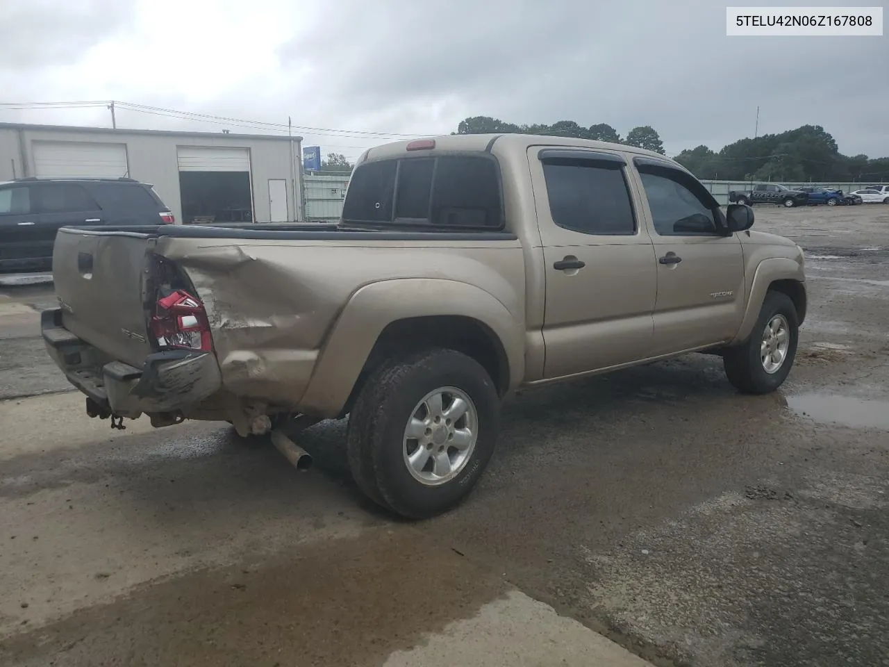 2006 Toyota Tacoma Double Cab VIN: 5TELU42N06Z167808 Lot: 71531584