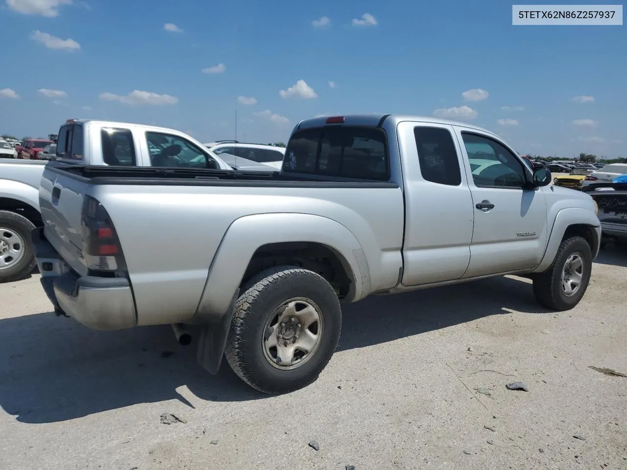 2006 Toyota Tacoma Prerunner Access Cab VIN: 5TETX62N86Z257937 Lot: 71826904