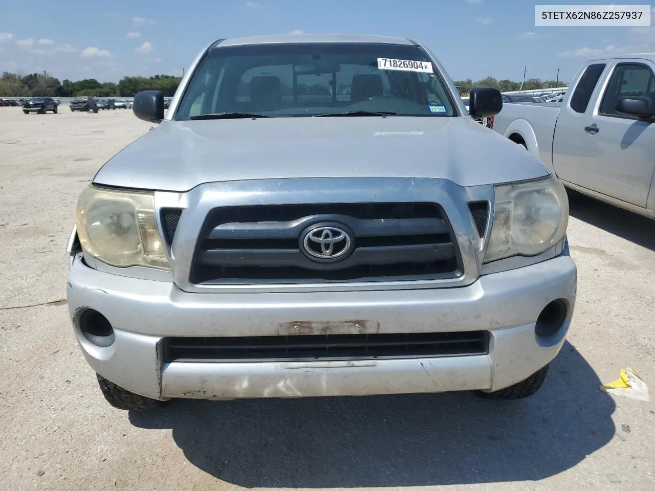 2006 Toyota Tacoma Prerunner Access Cab VIN: 5TETX62N86Z257937 Lot: 71826904