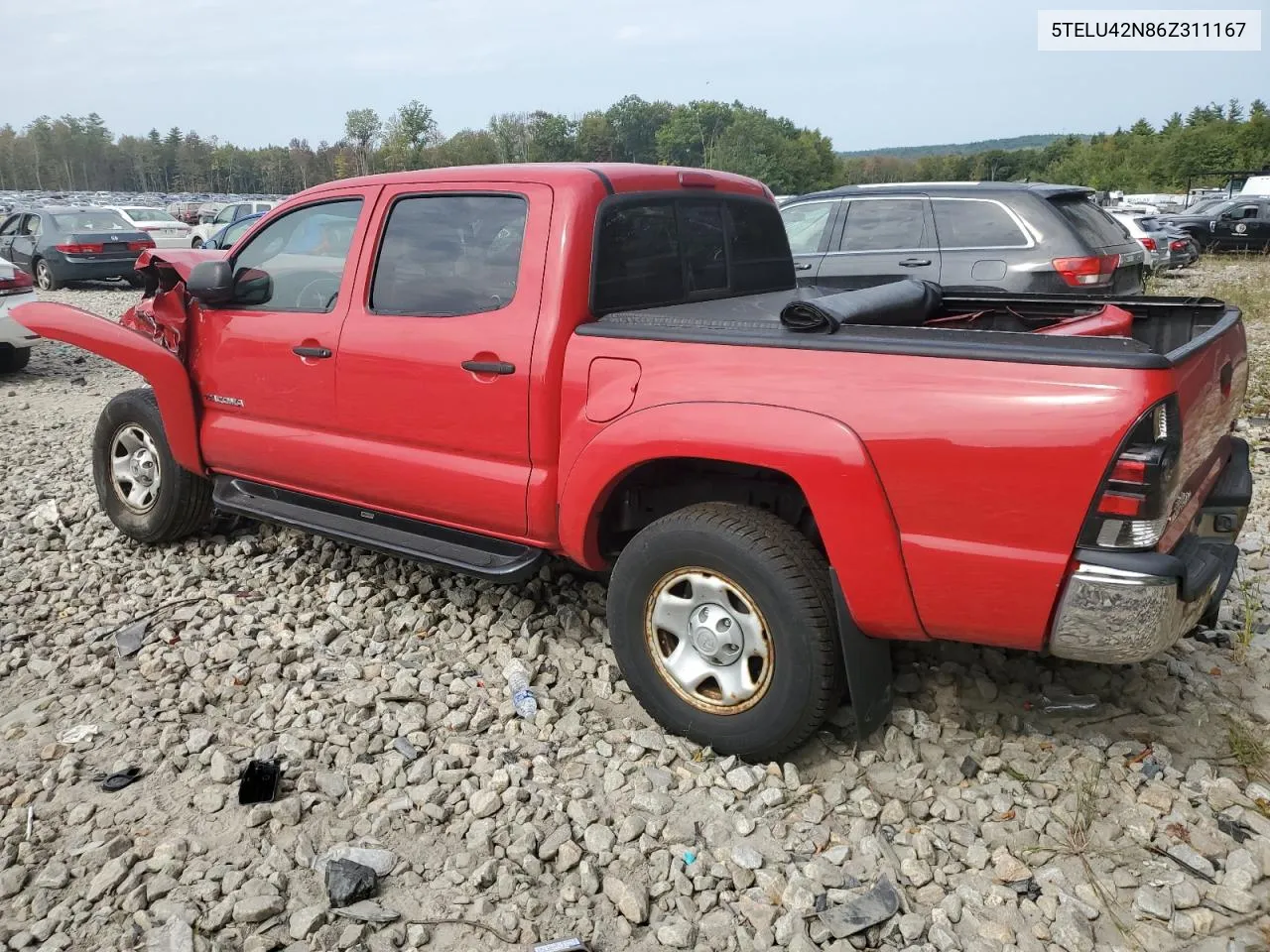 2006 Toyota Tacoma Double Cab VIN: 5TELU42N86Z311167 Lot: 72042454