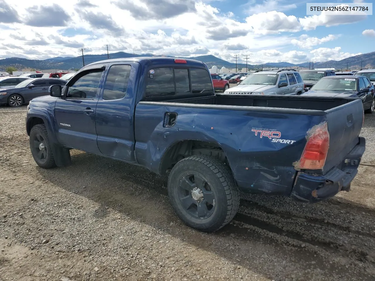 2006 Toyota Tacoma Access Cab VIN: 5TEUU42N56Z147784 Lot: 72151654