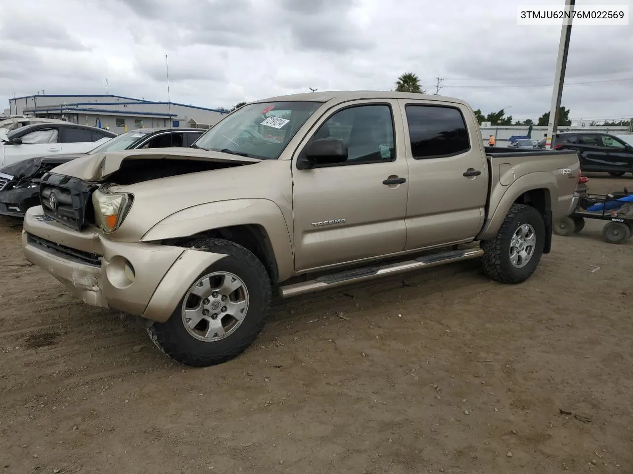 2006 Toyota Tacoma Double Cab Prerunner VIN: 3TMJU62N76M022569 Lot: 72191214