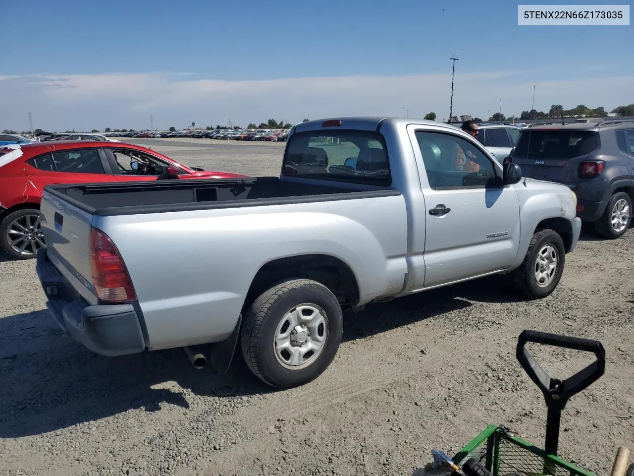 2006 Toyota Tacoma VIN: 5TENX22N66Z173035 Lot: 72421484