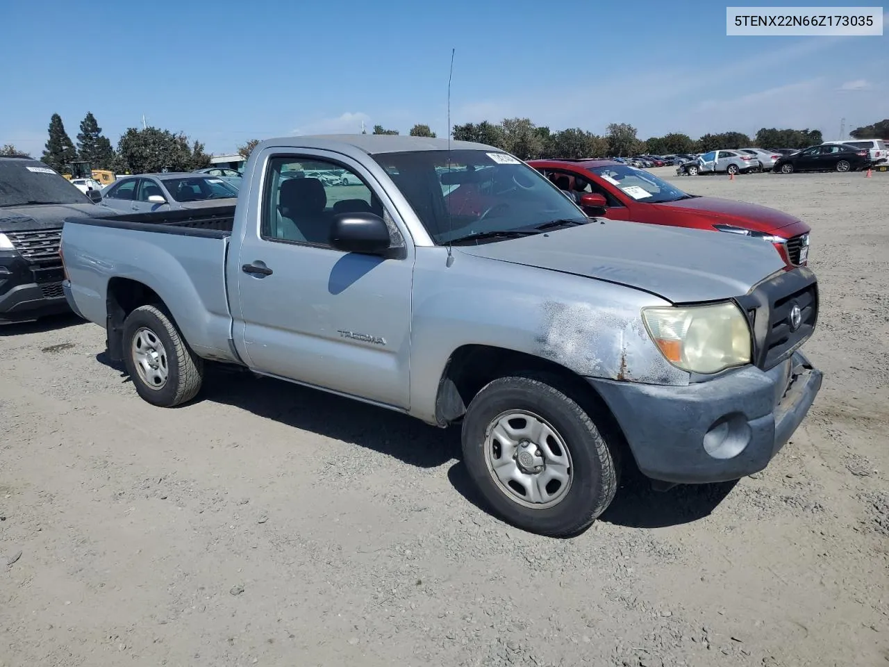 2006 Toyota Tacoma VIN: 5TENX22N66Z173035 Lot: 72421484