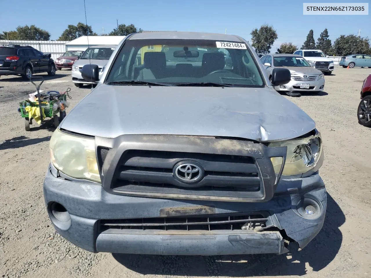 2006 Toyota Tacoma VIN: 5TENX22N66Z173035 Lot: 72421484