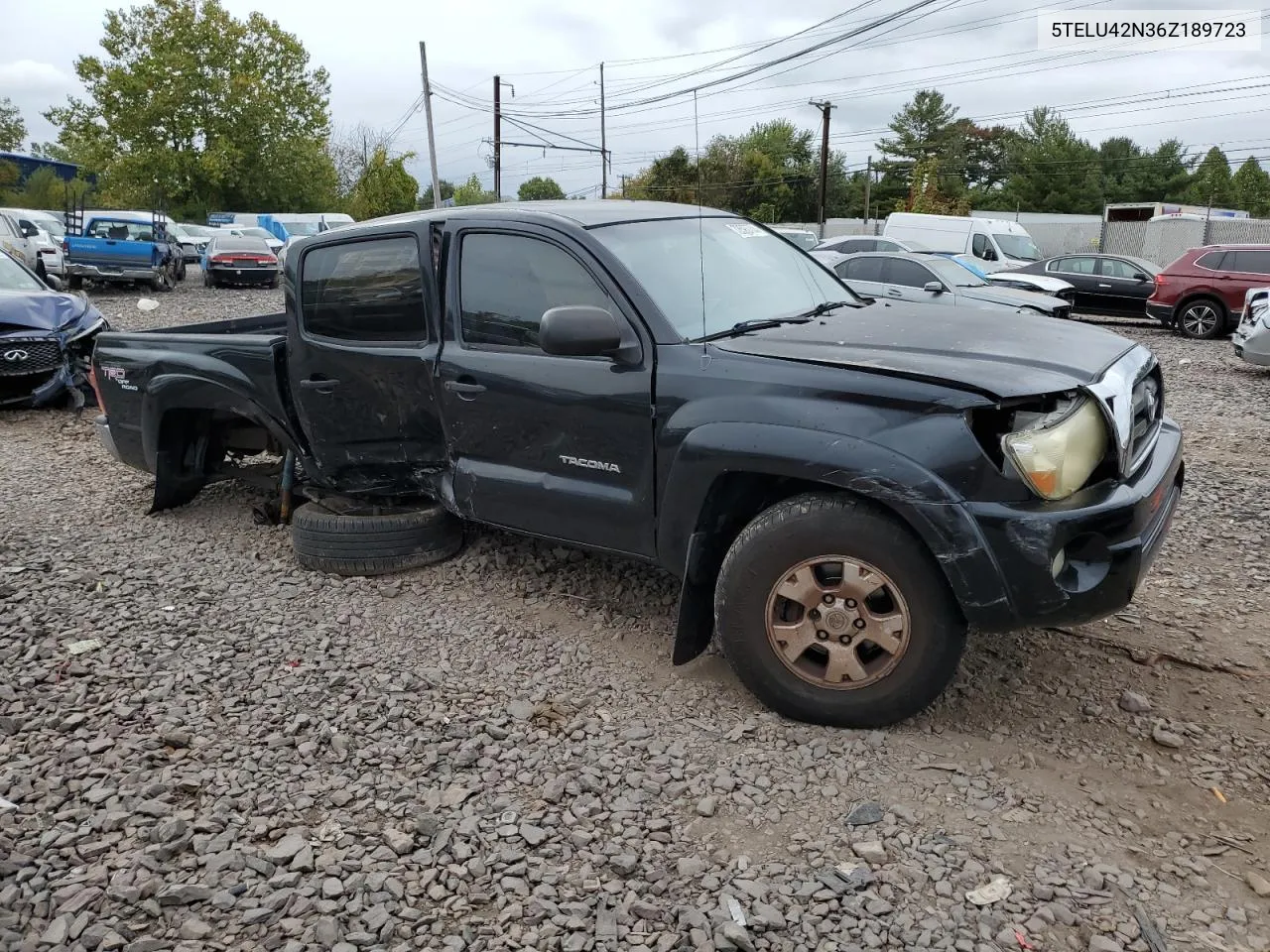 2006 Toyota Tacoma Double Cab VIN: 5TELU42N36Z189723 Lot: 72593774