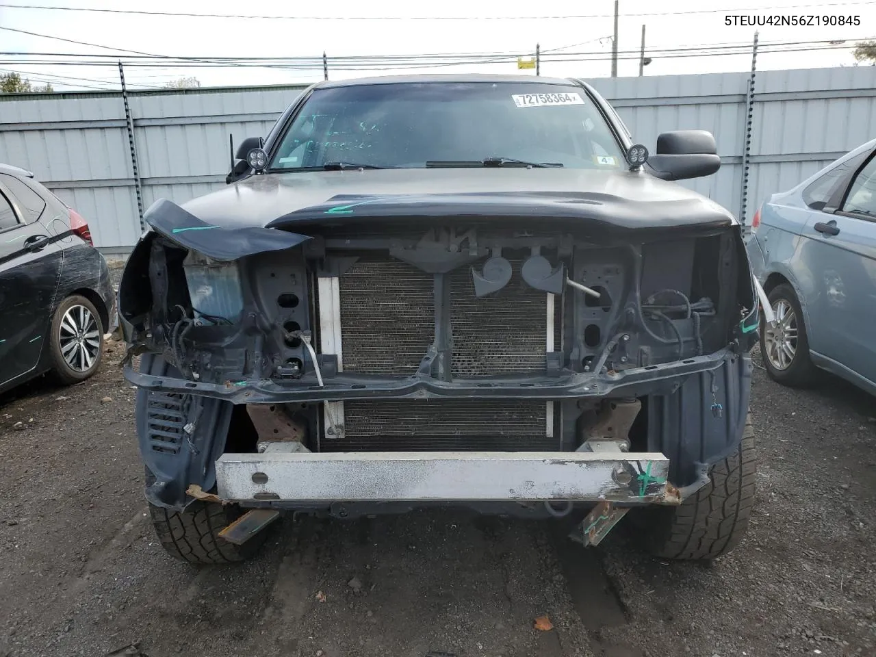 2006 Toyota Tacoma Access Cab VIN: 5TEUU42N56Z190845 Lot: 72758364