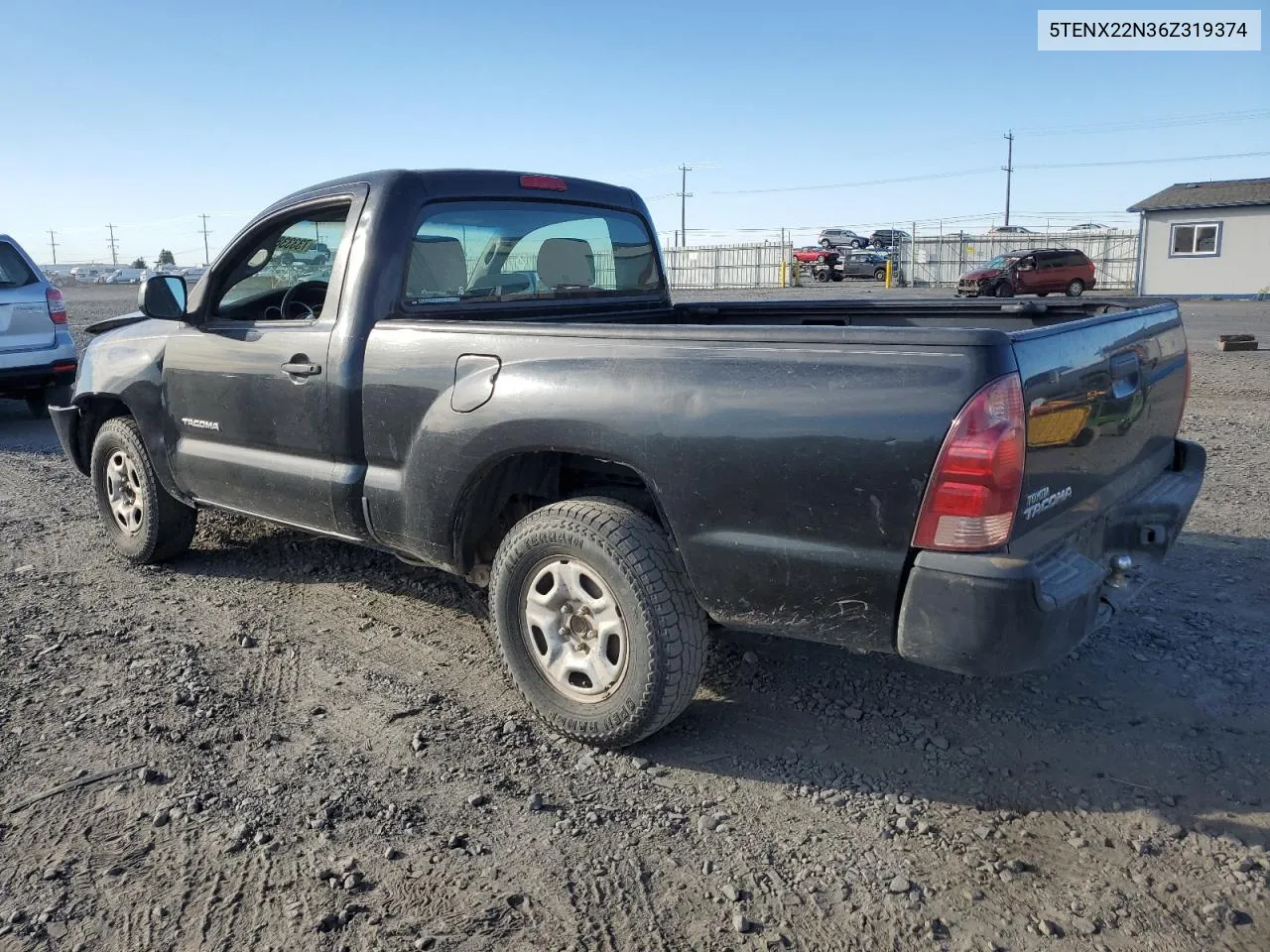 2006 Toyota Tacoma VIN: 5TENX22N36Z319374 Lot: 73333824