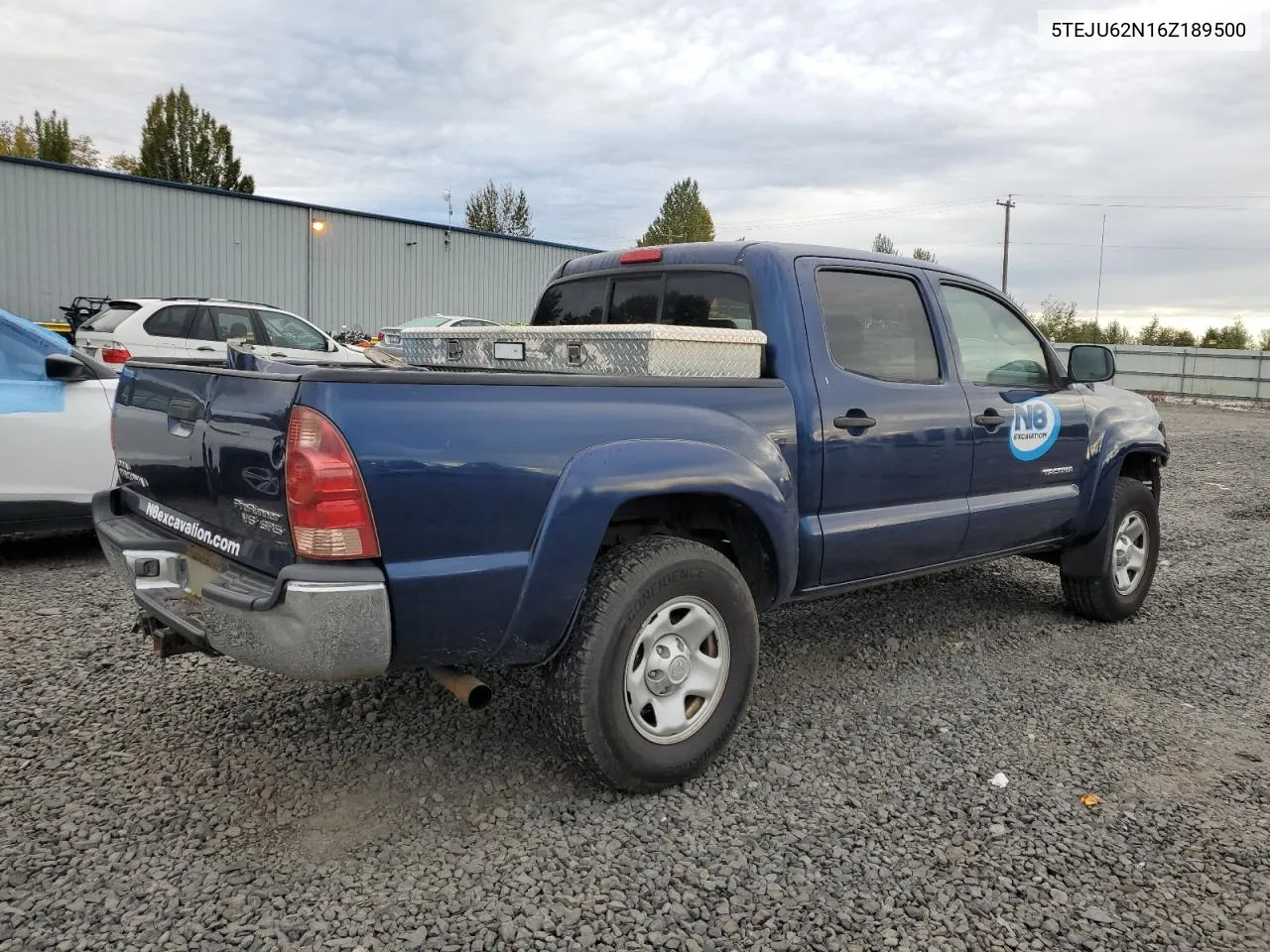 2006 Toyota Tacoma Double Cab Prerunner VIN: 5TEJU62N16Z189500 Lot: 73701444