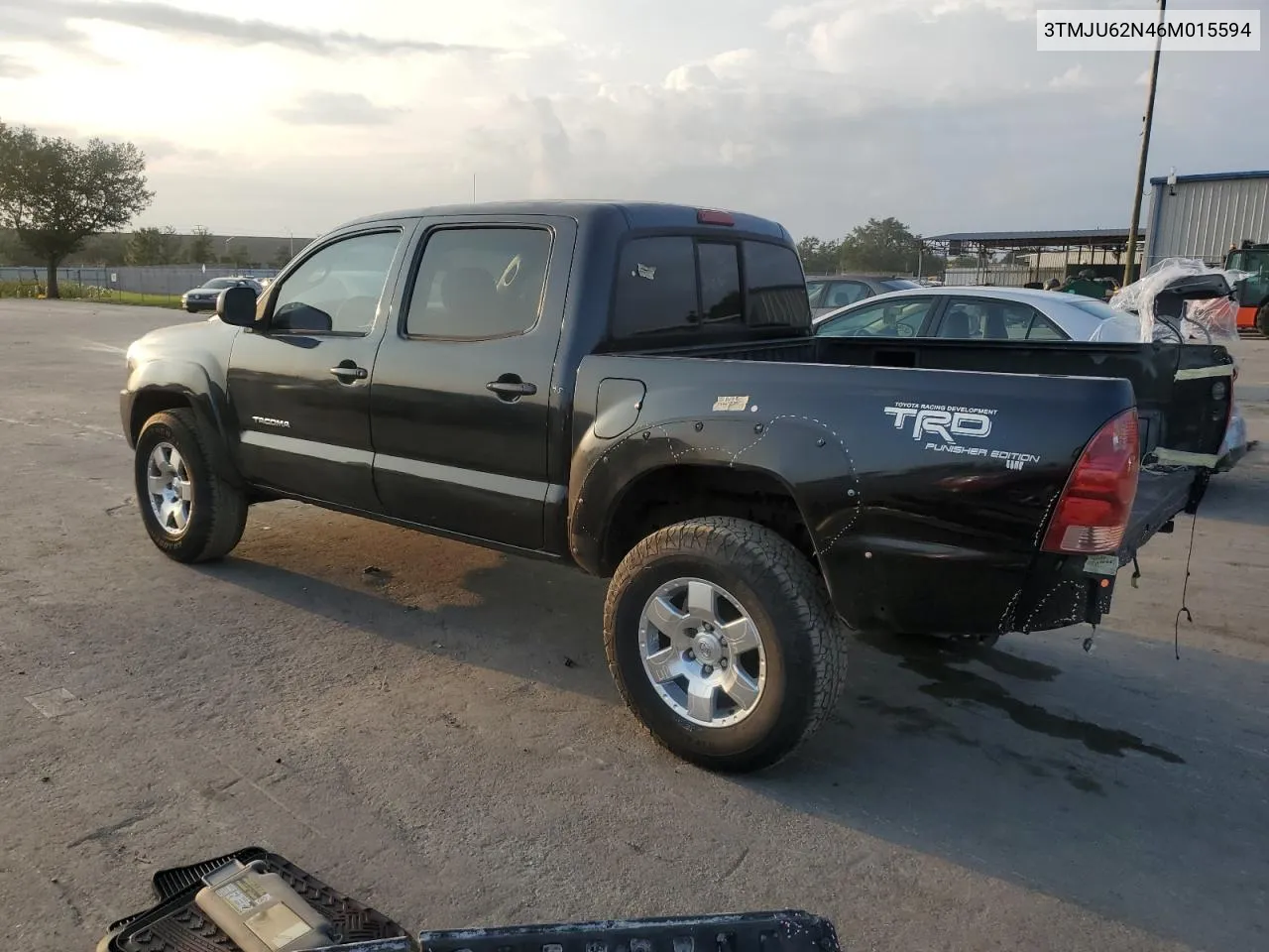 2006 Toyota Tacoma Double Cab Prerunner VIN: 3TMJU62N46M015594 Lot: 74227764