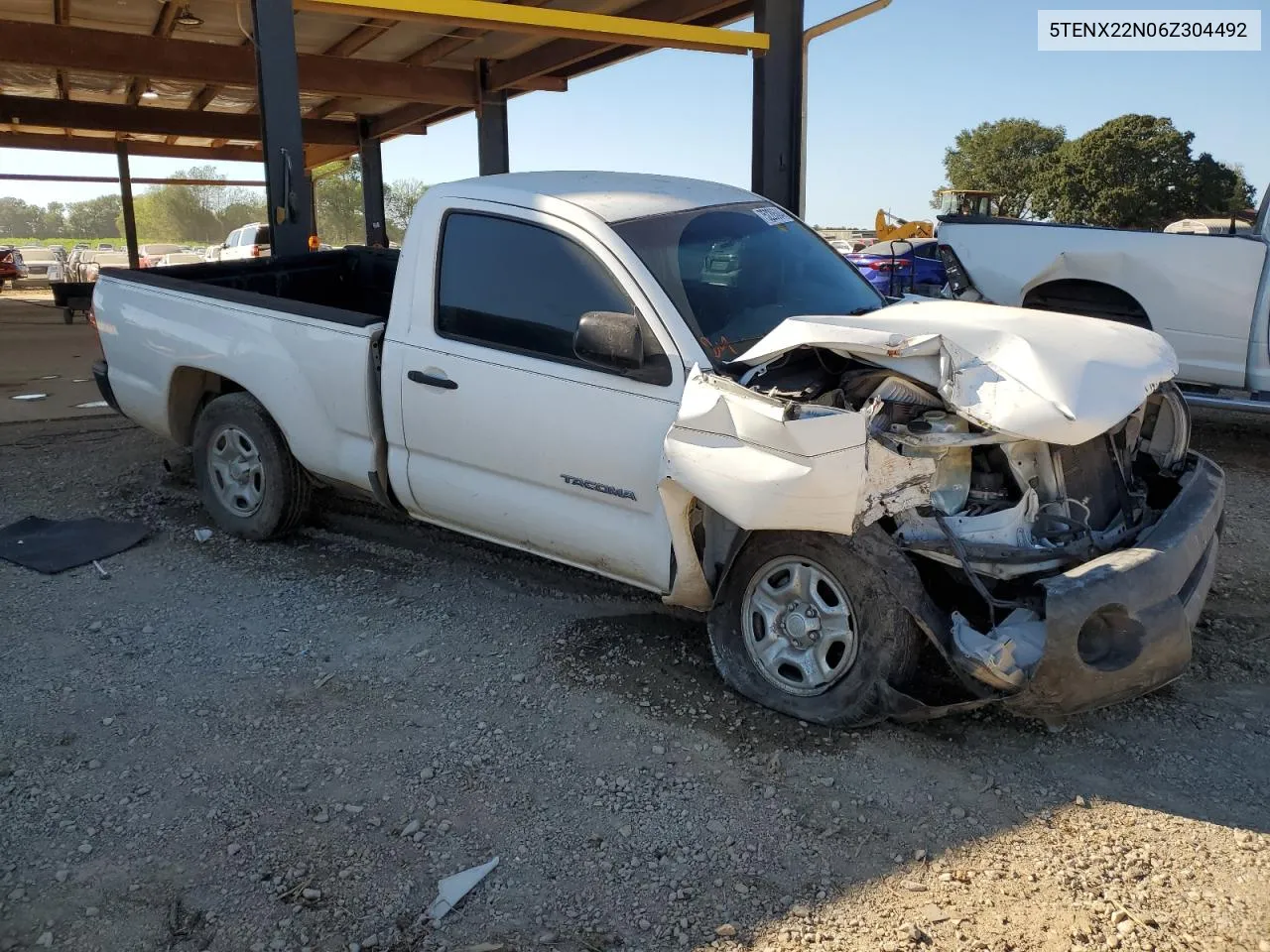 2006 Toyota Tacoma VIN: 5TENX22N06Z304492 Lot: 75220504