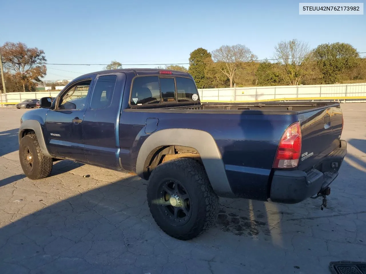 2006 Toyota Tacoma Access Cab VIN: 5TEUU42N76Z173982 Lot: 75469744