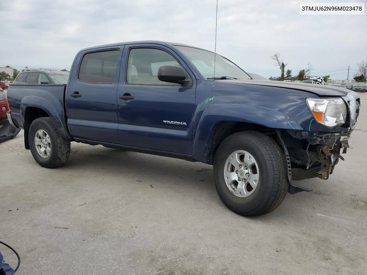 2006 Toyota Tacoma Double Cab Prerunner VIN: 3TMJU62N96M023478 Lot: 75671924