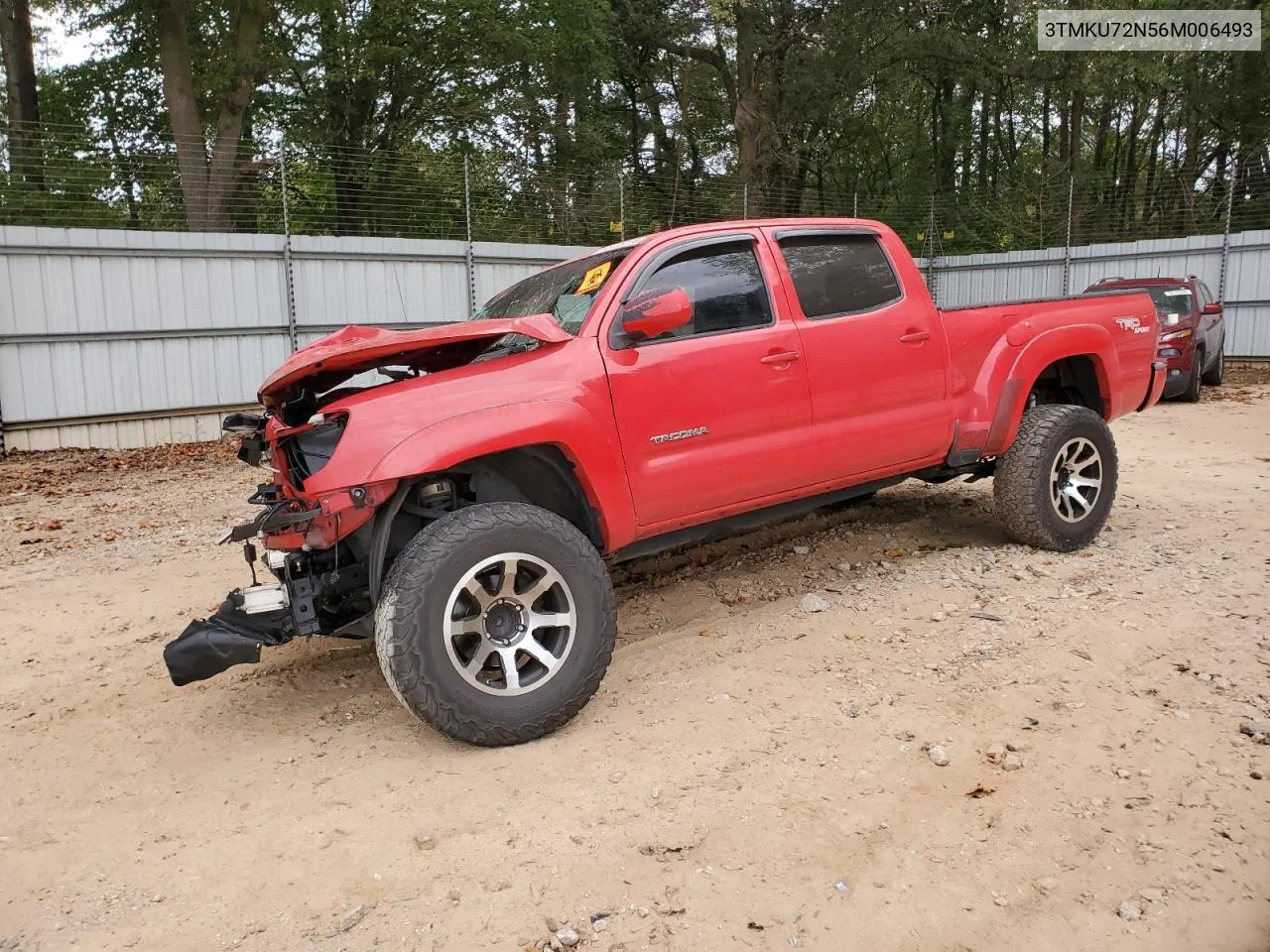 2006 Toyota Tacoma Double Cab Prerunner Long Bed VIN: 3TMKU72N56M006493 Lot: 75726174