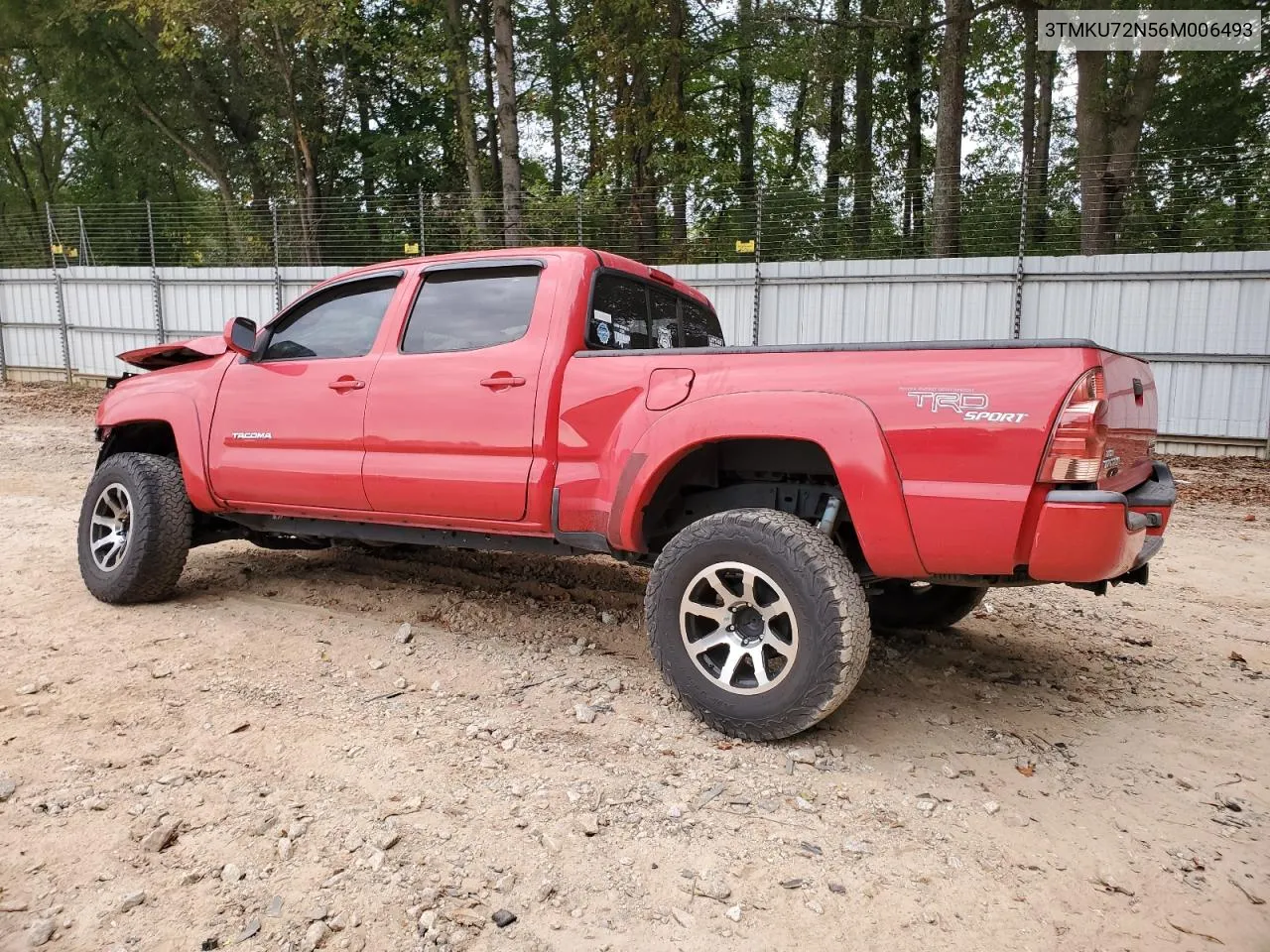 2006 Toyota Tacoma Double Cab Prerunner Long Bed VIN: 3TMKU72N56M006493 Lot: 75726174