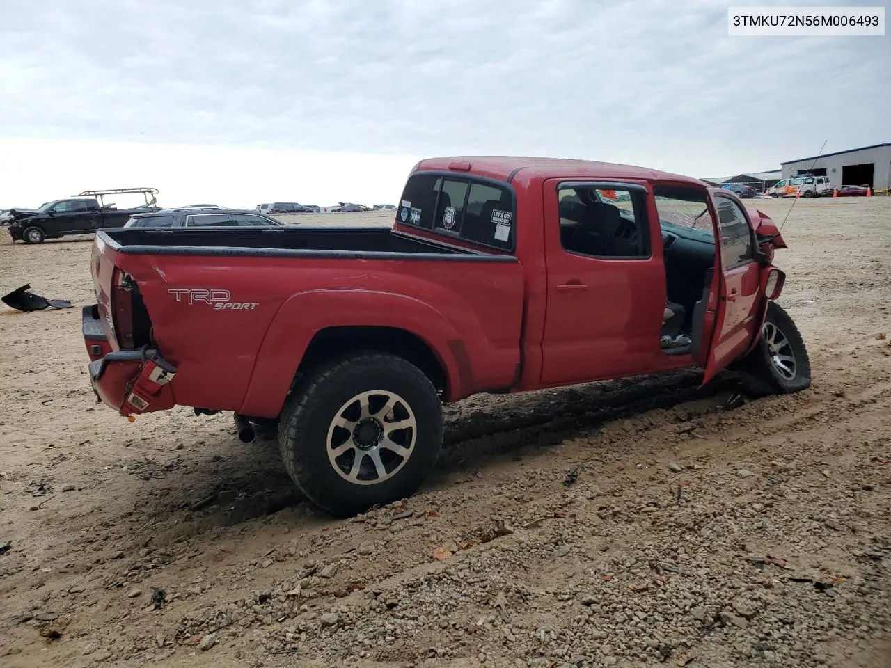 2006 Toyota Tacoma Double Cab Prerunner Long Bed VIN: 3TMKU72N56M006493 Lot: 75726174