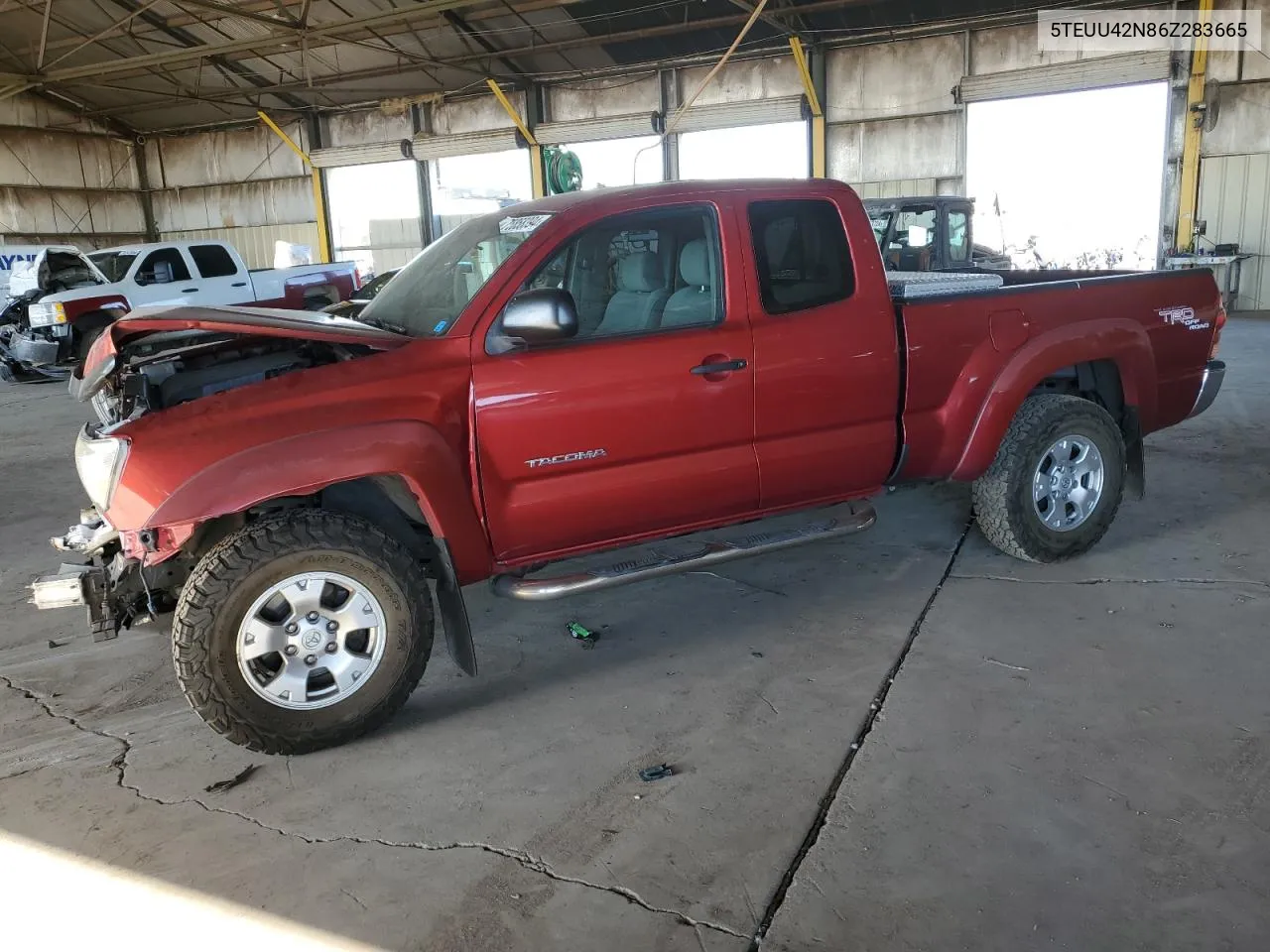 2006 Toyota Tacoma Access Cab VIN: 5TEUU42N86Z283665 Lot: 75858394