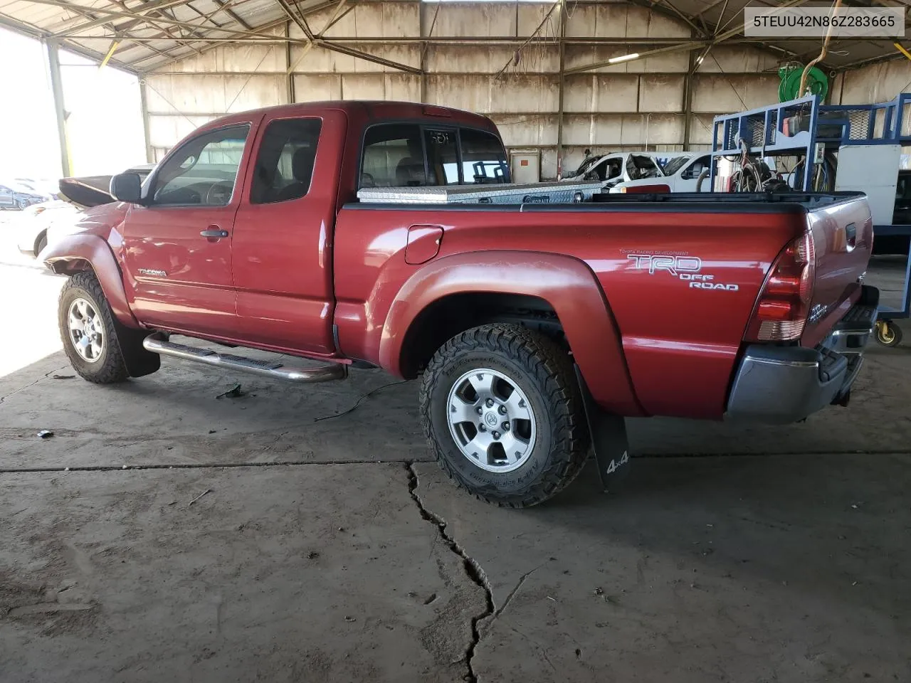 2006 Toyota Tacoma Access Cab VIN: 5TEUU42N86Z283665 Lot: 75858394