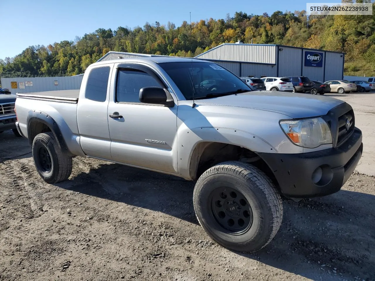 2006 Toyota Tacoma Access Cab VIN: 5TEUX42N26Z238938 Lot: 75987044