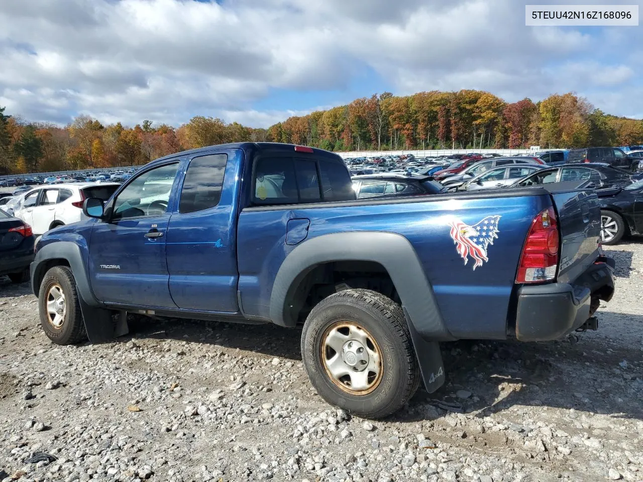 2006 Toyota Tacoma Access Cab VIN: 5TEUU42N16Z168096 Lot: 76033404