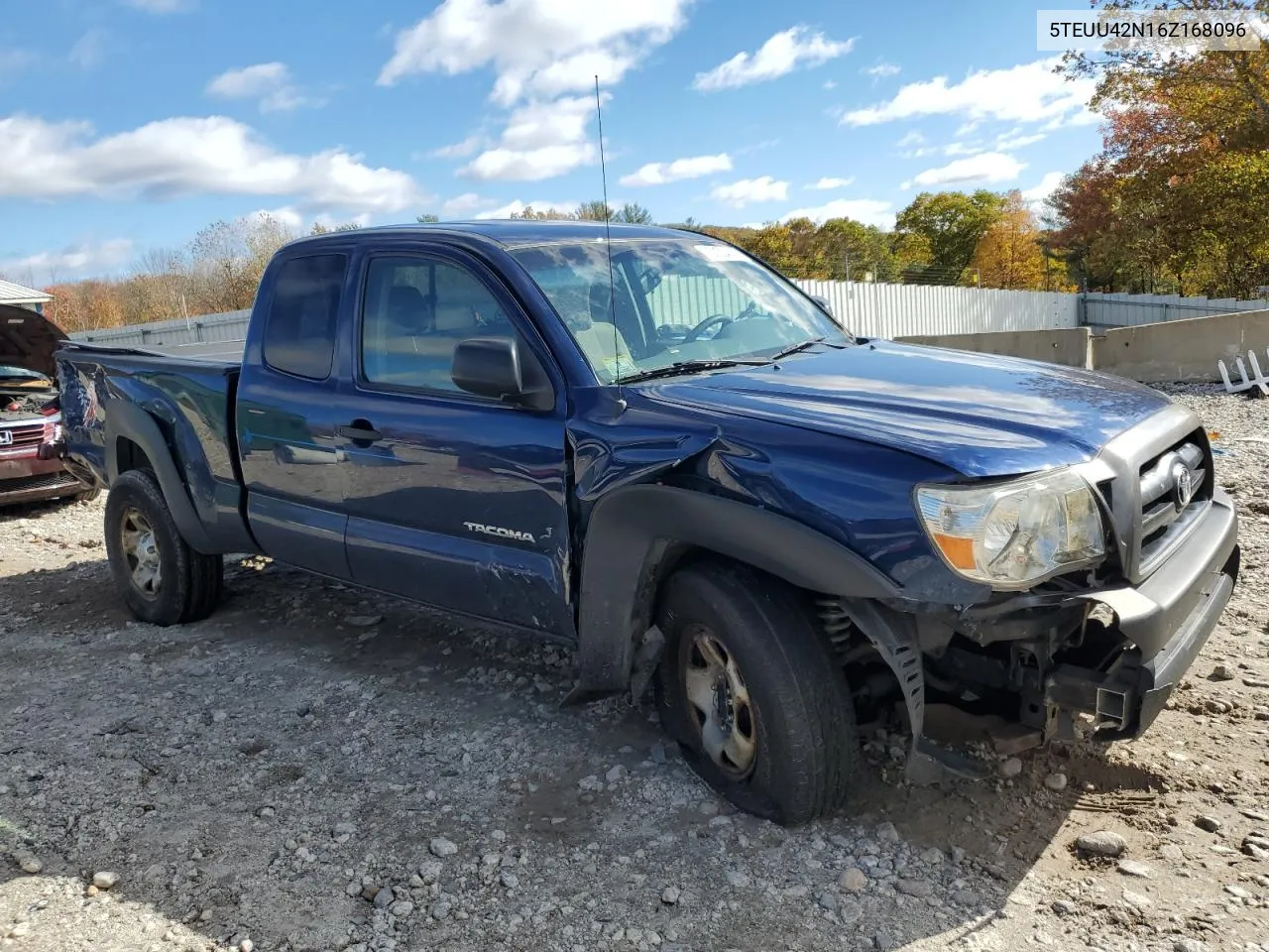 2006 Toyota Tacoma Access Cab VIN: 5TEUU42N16Z168096 Lot: 76033404