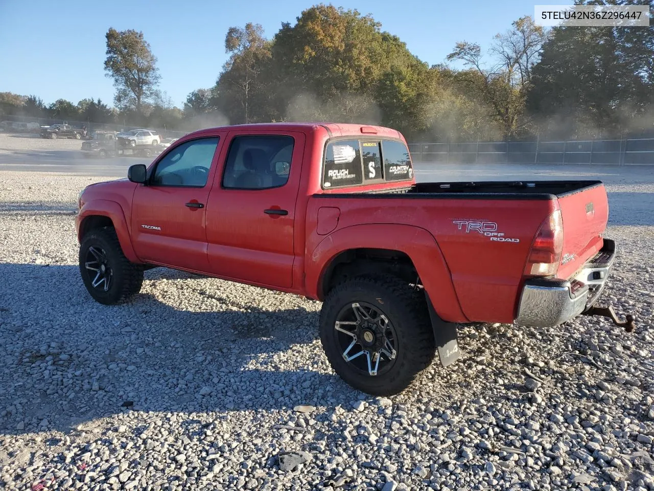 2006 Toyota Tacoma Double Cab VIN: 5TELU42N36Z296447 Lot: 76094734