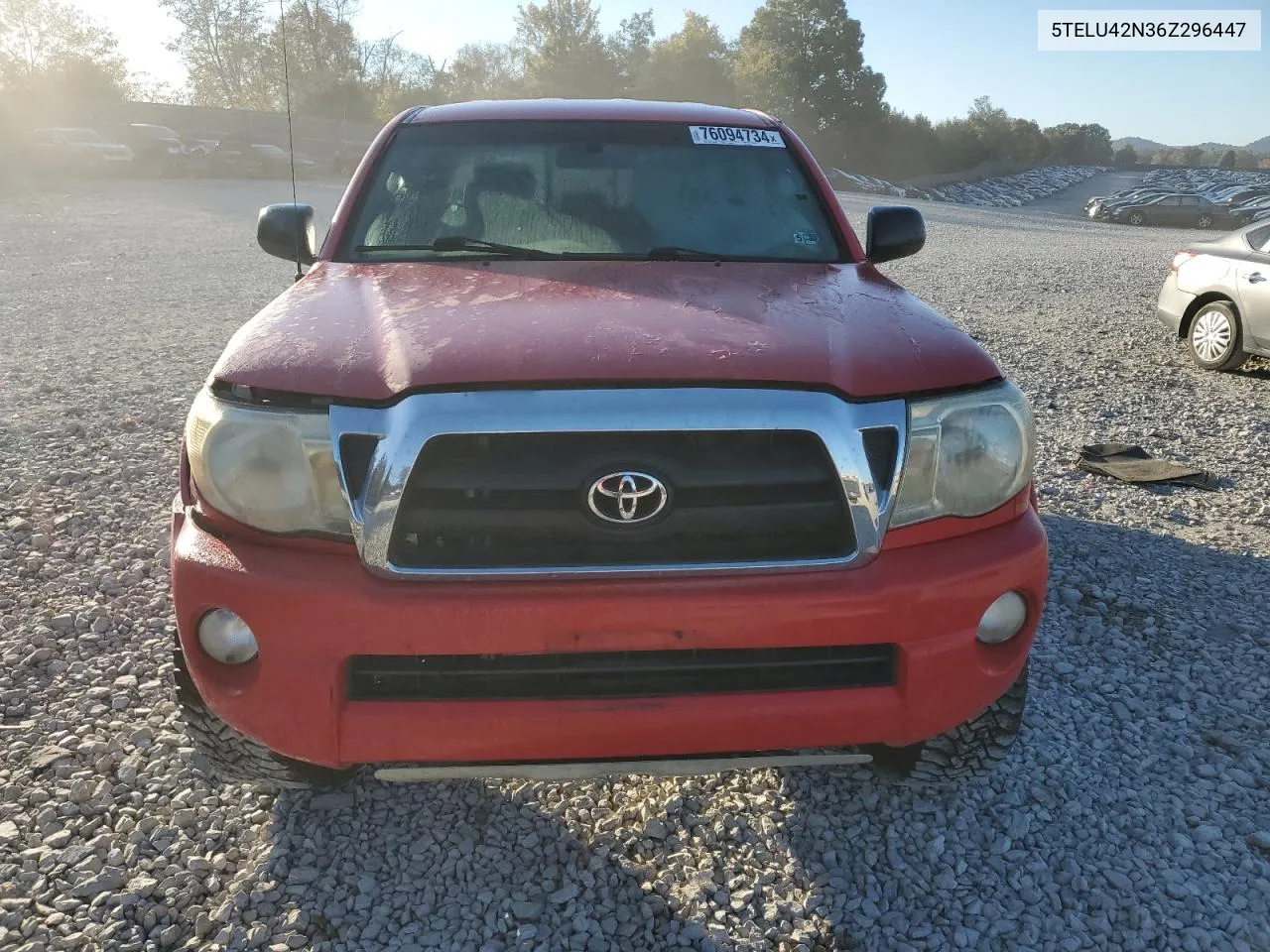 2006 Toyota Tacoma Double Cab VIN: 5TELU42N36Z296447 Lot: 76094734