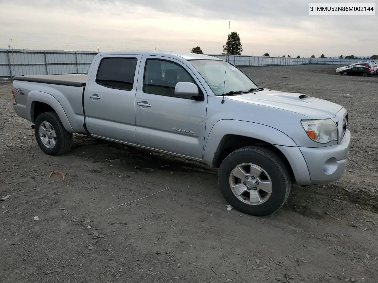 2006 Toyota Tacoma Double Cab Long Bed VIN: 3TMMU52N86M002144 Lot: 76128704