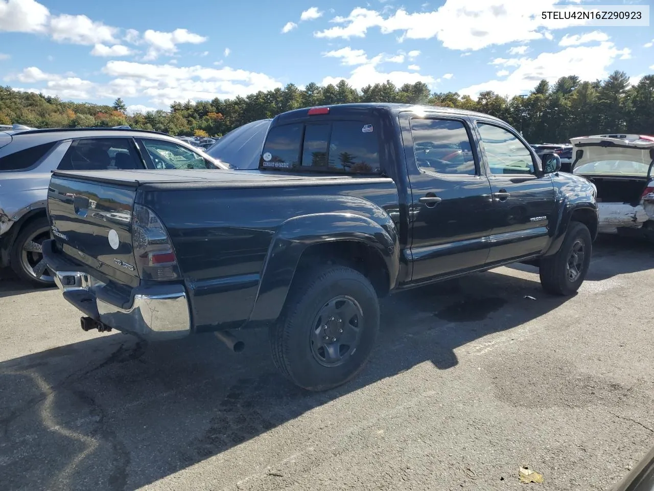 2006 Toyota Tacoma Double Cab VIN: 5TELU42N16Z290923 Lot: 76309354