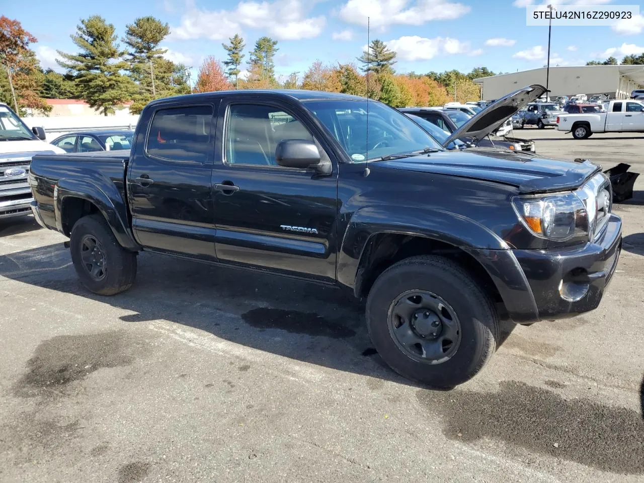 2006 Toyota Tacoma Double Cab VIN: 5TELU42N16Z290923 Lot: 76309354