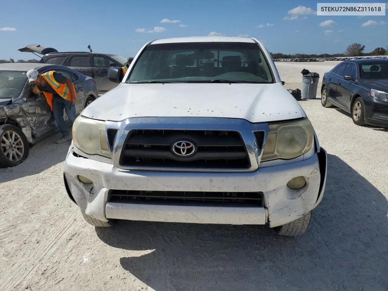 2006 Toyota Tacoma Double Cab Prerunner Long Bed VIN: 5TEKU72N86Z311618 Lot: 77119364