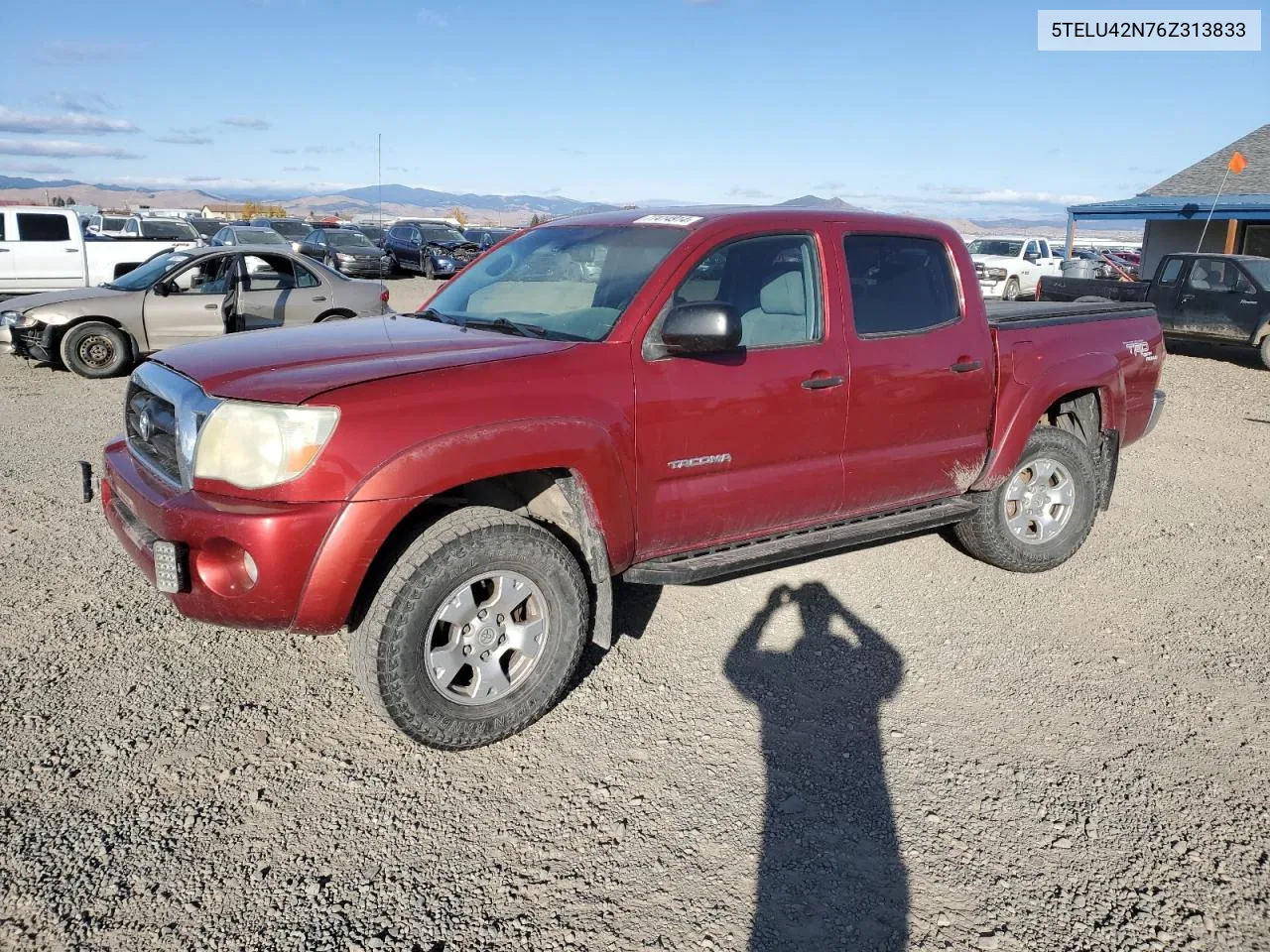 2006 Toyota Tacoma Double Cab VIN: 5TELU42N76Z313833 Lot: 77414914