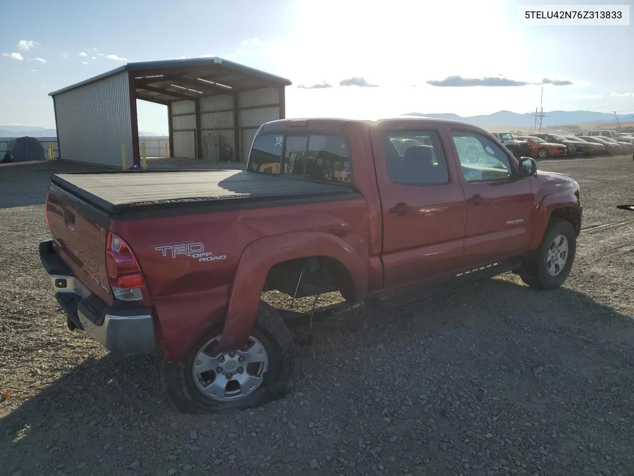 2006 Toyota Tacoma Double Cab VIN: 5TELU42N76Z313833 Lot: 77414914