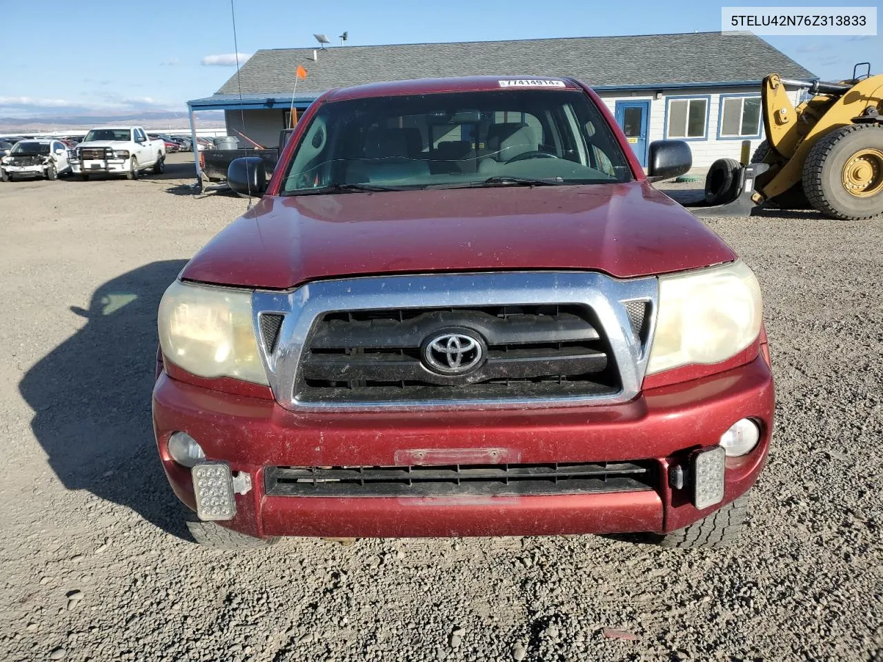 2006 Toyota Tacoma Double Cab VIN: 5TELU42N76Z313833 Lot: 77414914