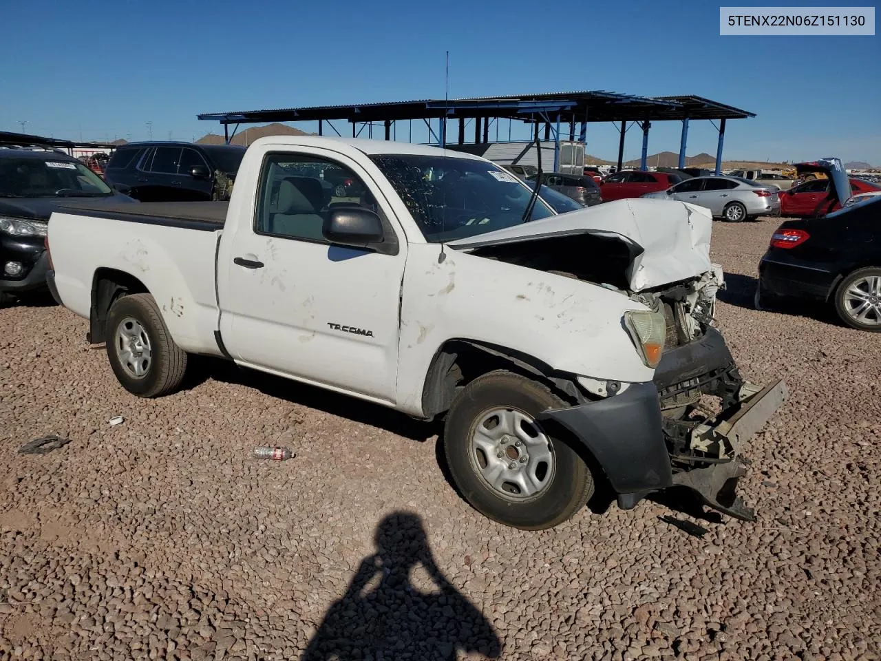 2006 Toyota Tacoma VIN: 5TENX22N06Z151130 Lot: 77447724