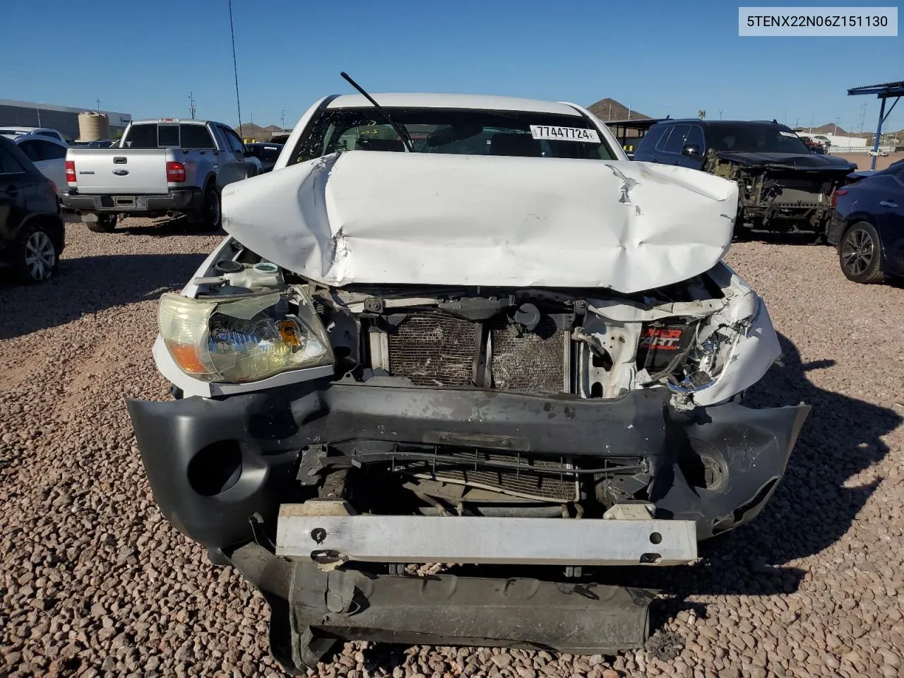 2006 Toyota Tacoma VIN: 5TENX22N06Z151130 Lot: 77447724