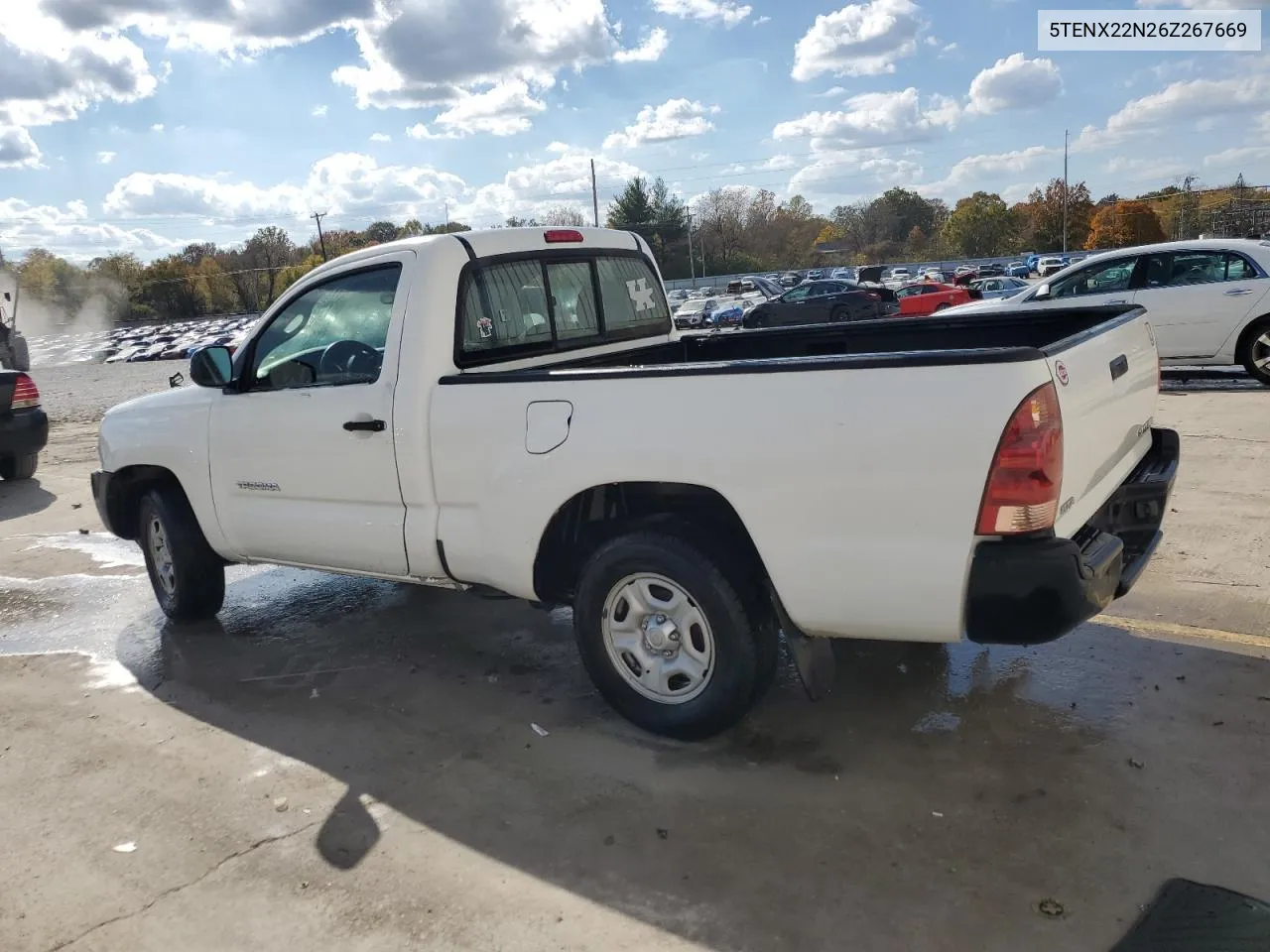 2006 Toyota Tacoma VIN: 5TENX22N26Z267669 Lot: 77702564