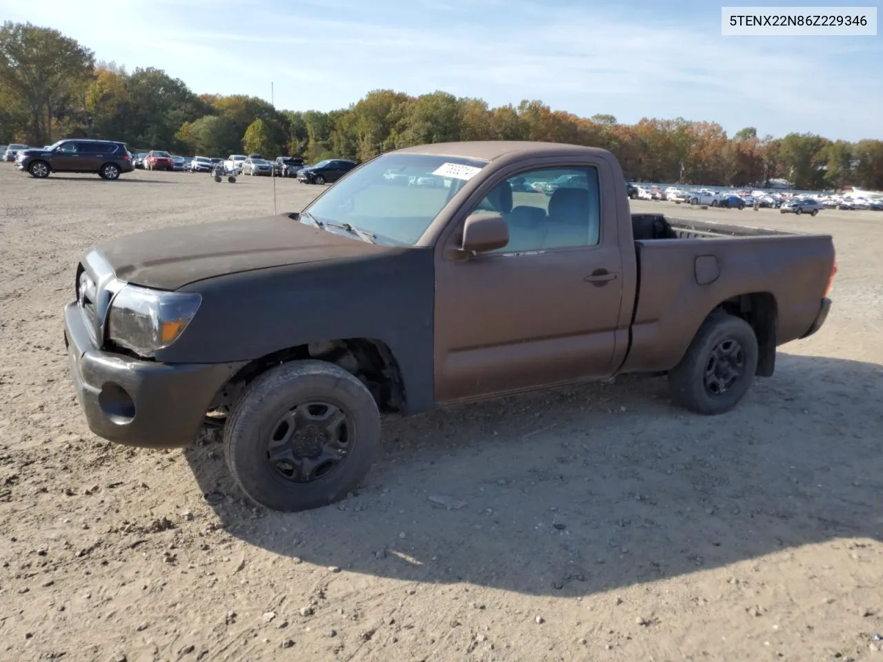 2006 Toyota Tacoma VIN: 5TENX22N86Z229346 Lot: 77833214