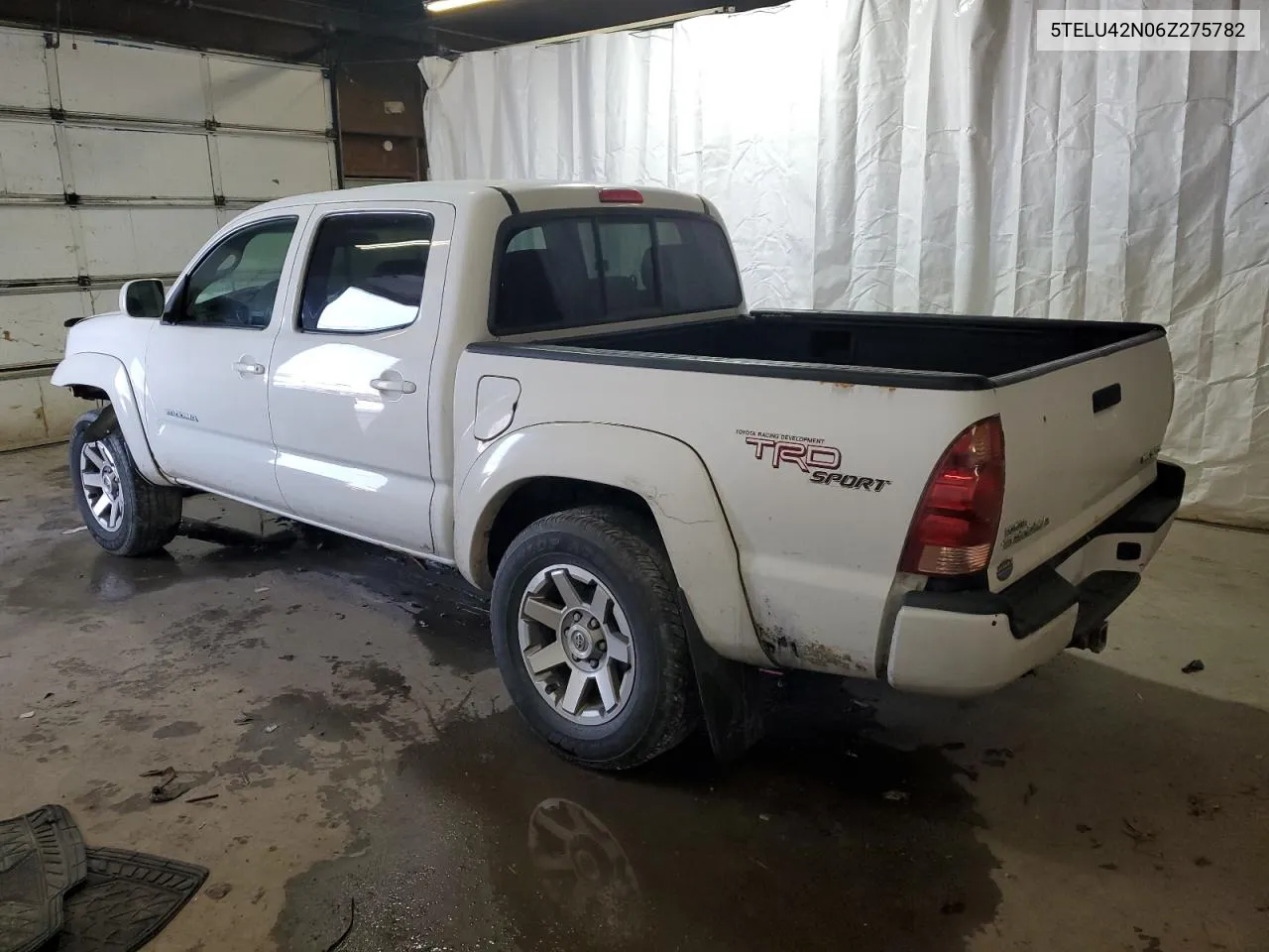 2006 Toyota Tacoma Double Cab VIN: 5TELU42N06Z275782 Lot: 77966554