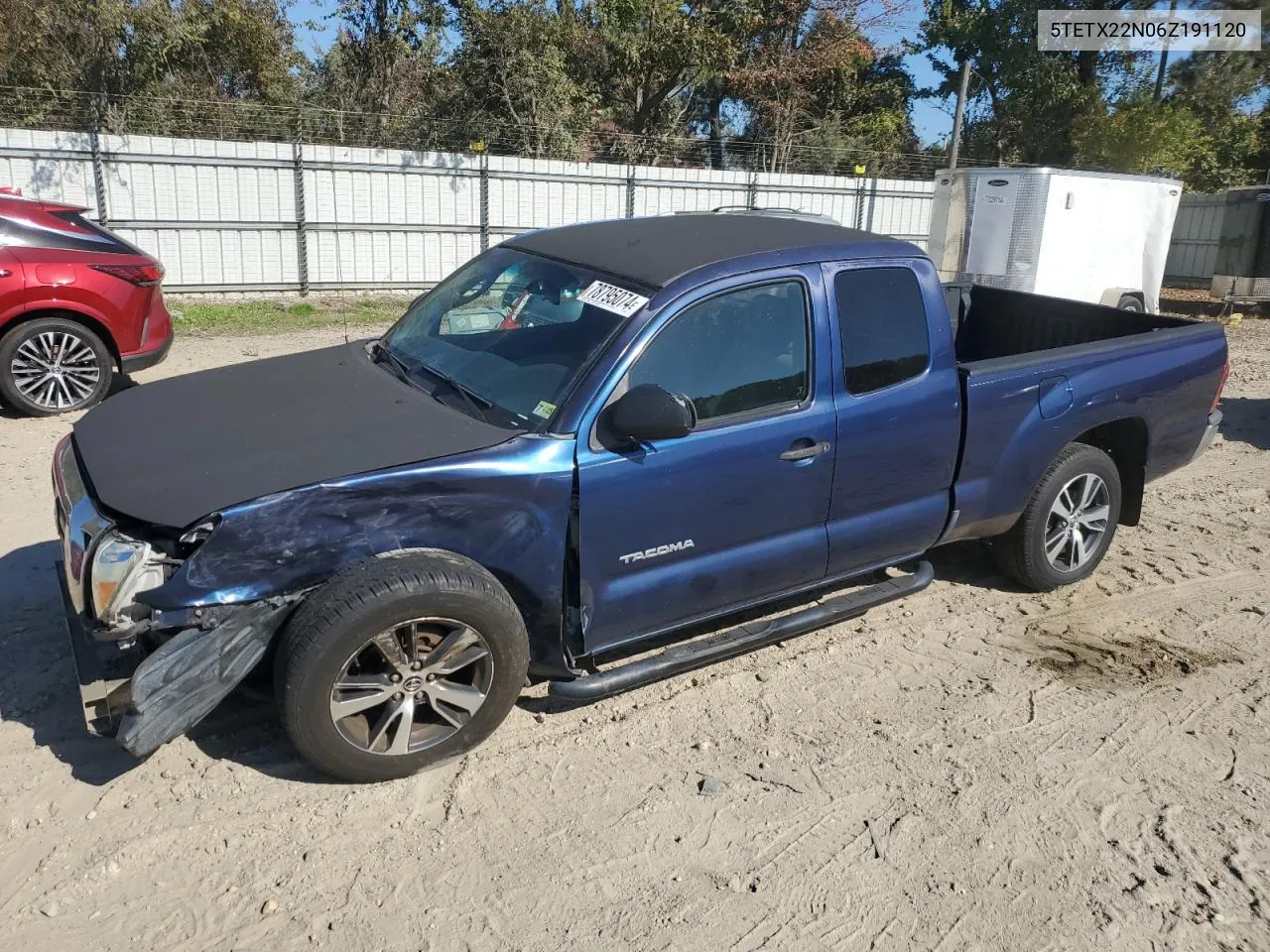 2006 Toyota Tacoma Access Cab VIN: 5TETX22N06Z191120 Lot: 78795074