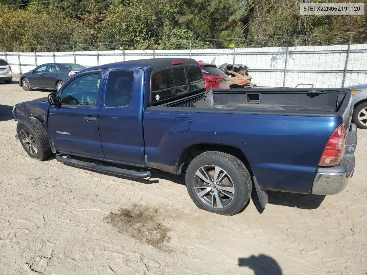 2006 Toyota Tacoma Access Cab VIN: 5TETX22N06Z191120 Lot: 78795074