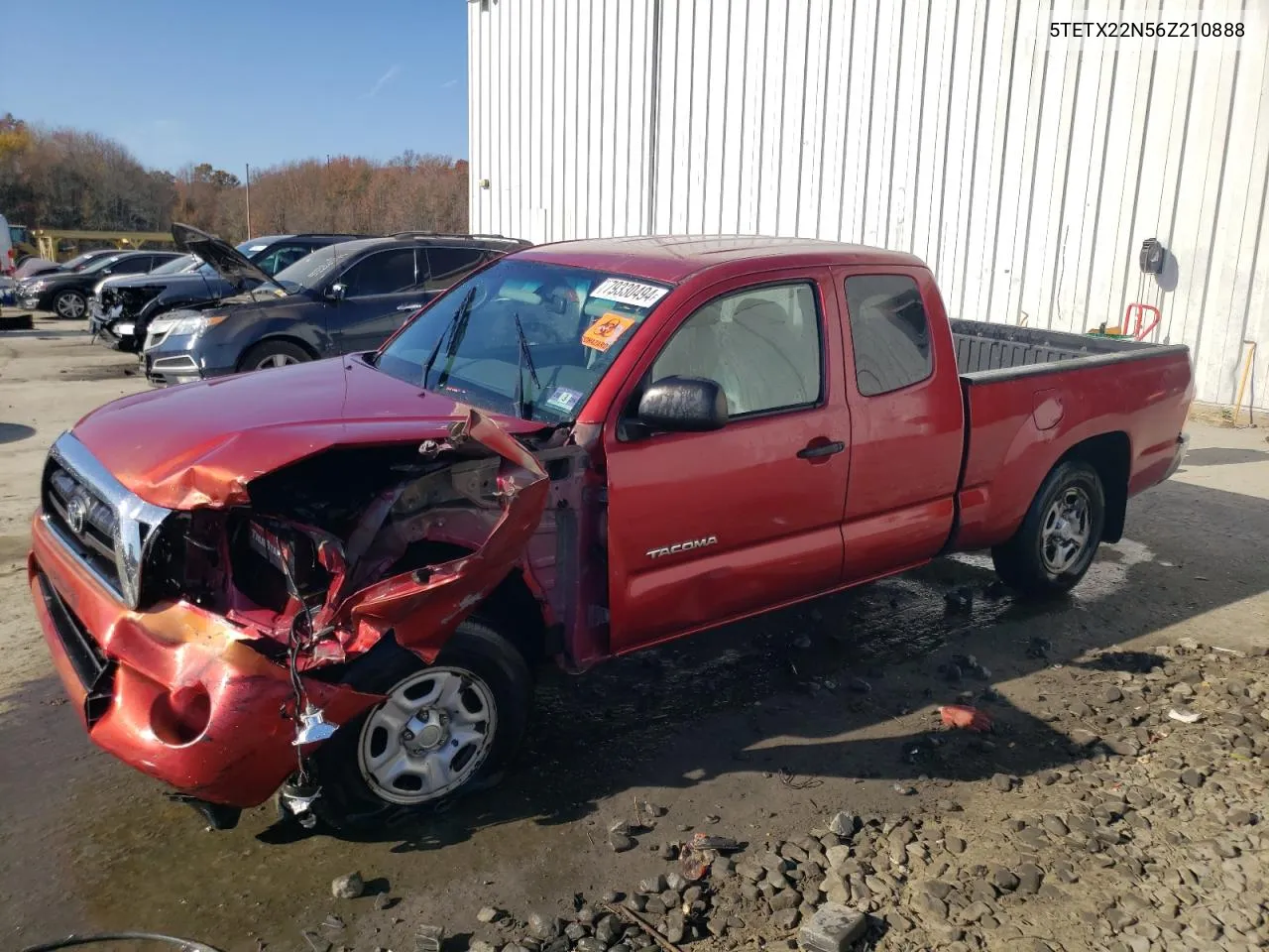 2006 Toyota Tacoma Access Cab VIN: 5TETX22N56Z210888 Lot: 79330494