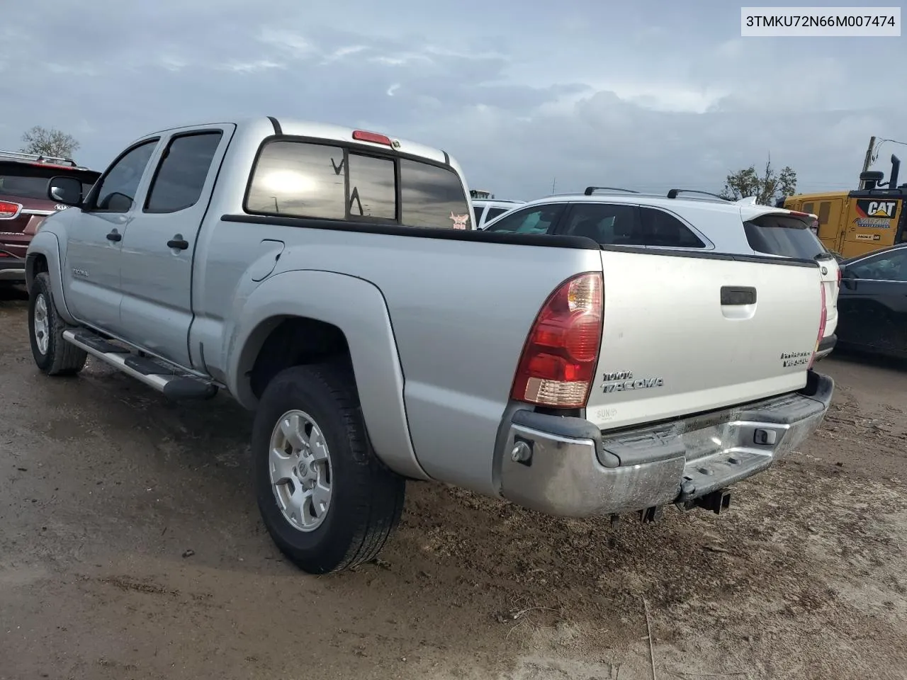 2006 Toyota Tacoma Double Cab Prerunner Long Bed VIN: 3TMKU72N66M007474 Lot: 79711374