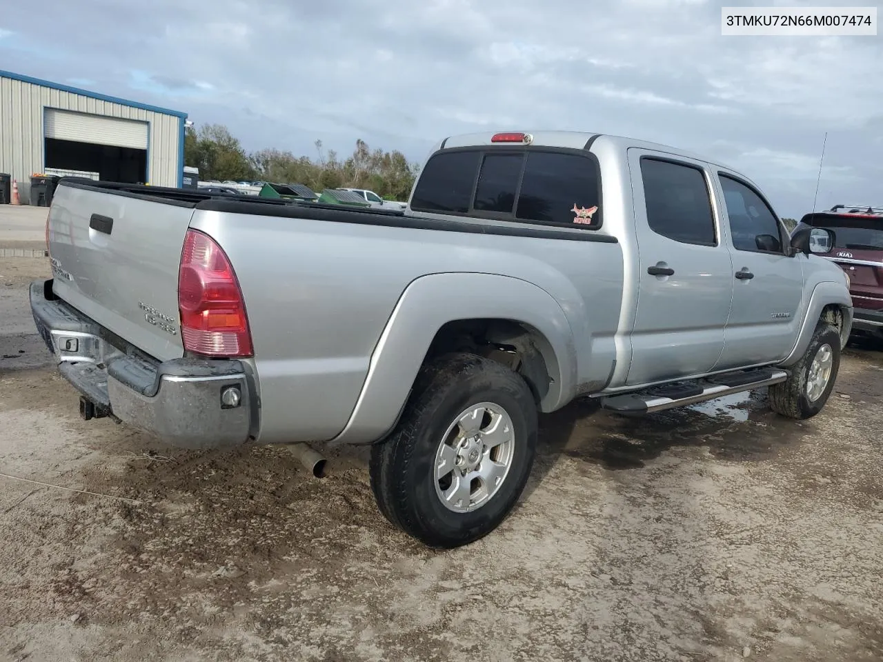 2006 Toyota Tacoma Double Cab Prerunner Long Bed VIN: 3TMKU72N66M007474 Lot: 79711374