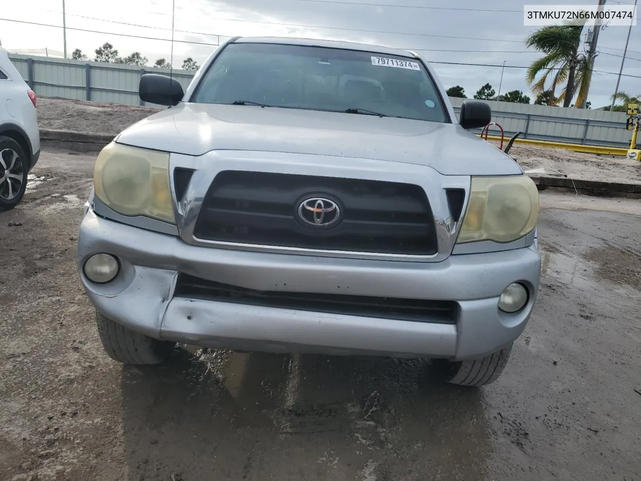 2006 Toyota Tacoma Double Cab Prerunner Long Bed VIN: 3TMKU72N66M007474 Lot: 79711374