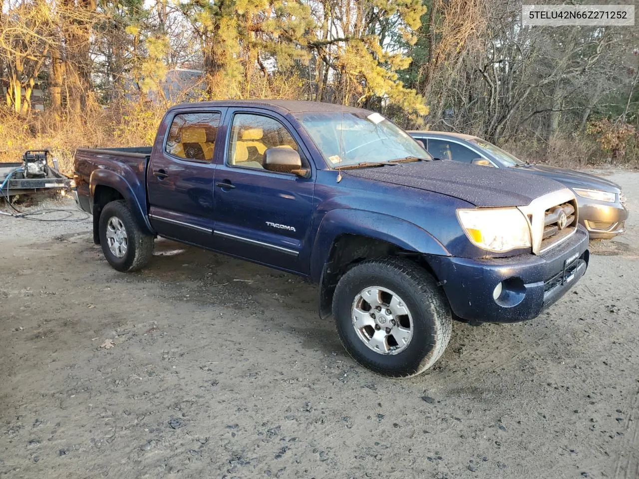 2006 Toyota Tacoma Double Cab VIN: 5TELU42N66Z271252 Lot: 79781254