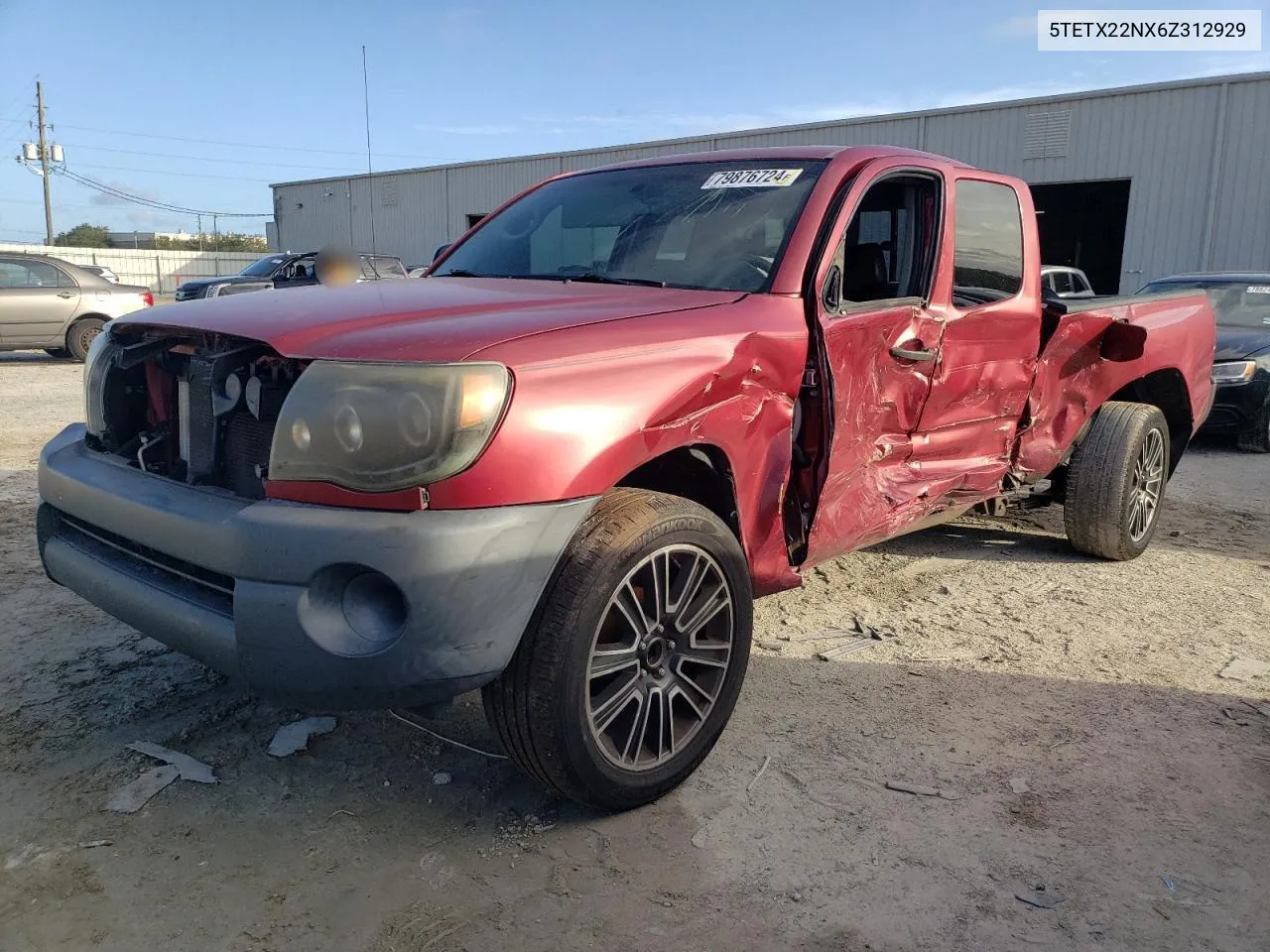 2006 Toyota Tacoma Access Cab VIN: 5TETX22NX6Z312929 Lot: 79876724